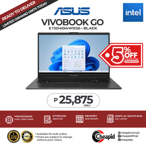 ASUS Vivobook GO (Black) - E1504GA-WS36