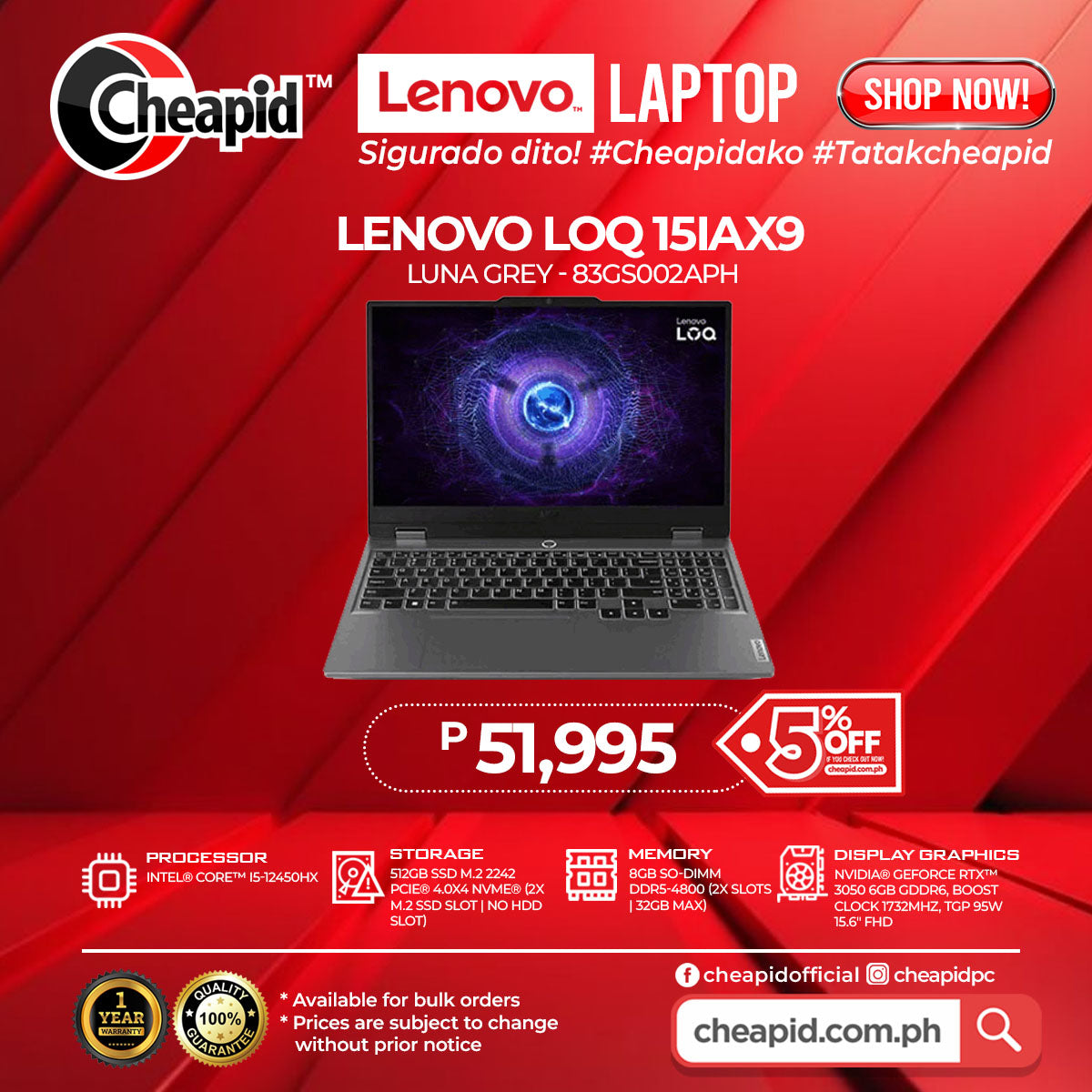 LENOVO LOQ 151AX9