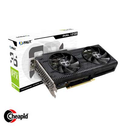 Palit RTX3060 Dual 12GB GDDR6 192bit Graphic Card (NE63060019K9-190AD-V1)