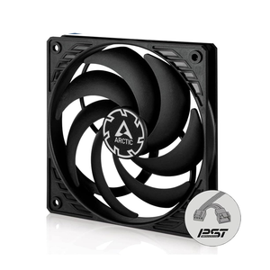 Arctic P12 Slim PWM PST Black/Black - Pressure-Optimised 120mm PWM Fan with Integrated Y-Cable (ACFAN00187A)