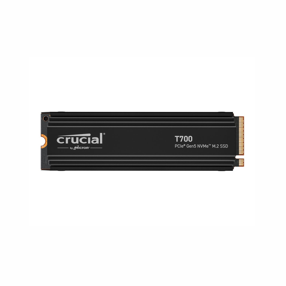 Crucial T700 1TB PCIe Gen5 NVMe M.2 Solid State Drive with Heatsink (CT1000T700SSD5)