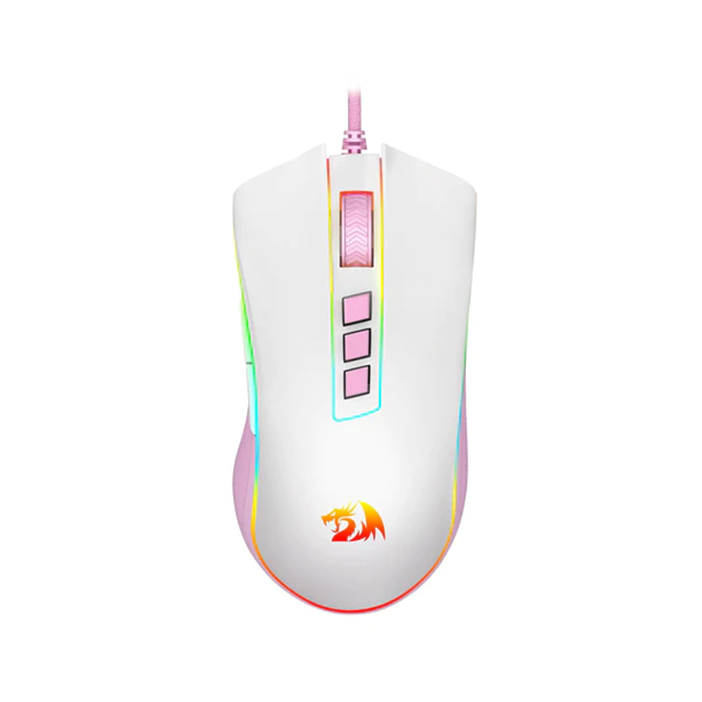 Redragon M711 Cobra White-Pink Wired Gaming RGB Mouse