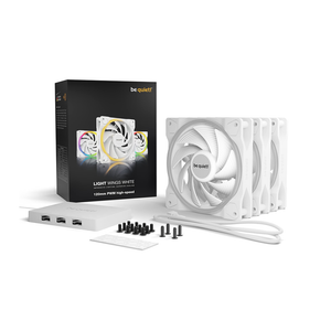 Be Quiet! Light Wings White 120mm PWM Triple-Pack aRGB (BL101)