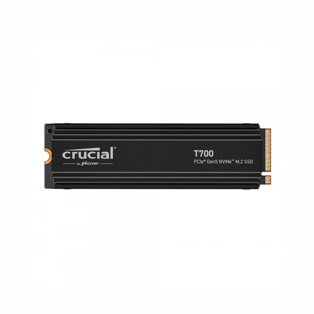 Crucial T700 4TB PCIe Gen5 NVMe M.2 Solid State Drive with Heatsink (CT4000T700SSD5)