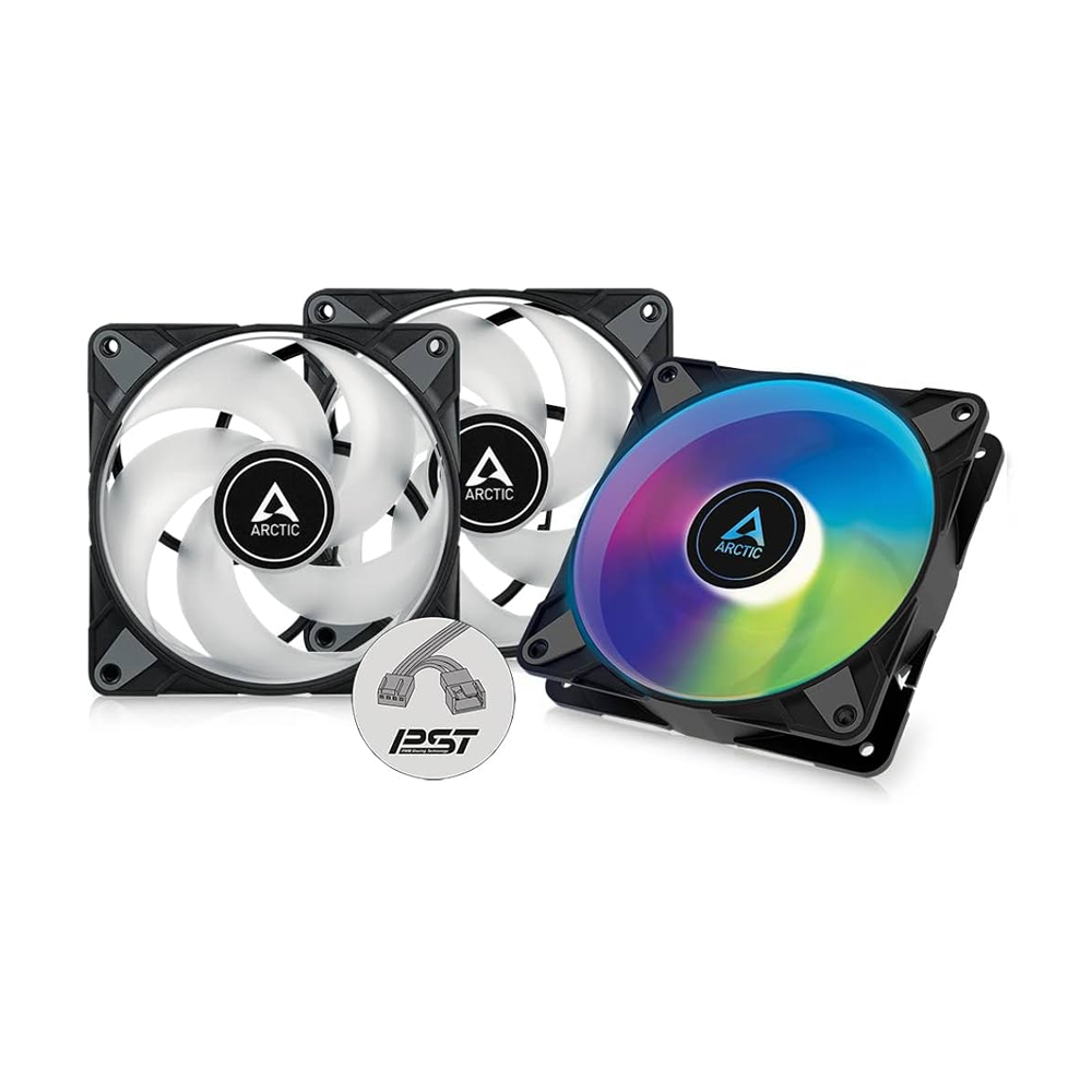 Arctic P12 PWM PST A-RGB Cooling Fan (3 Pack) Black Cooling Fan (ACFAN00232A)