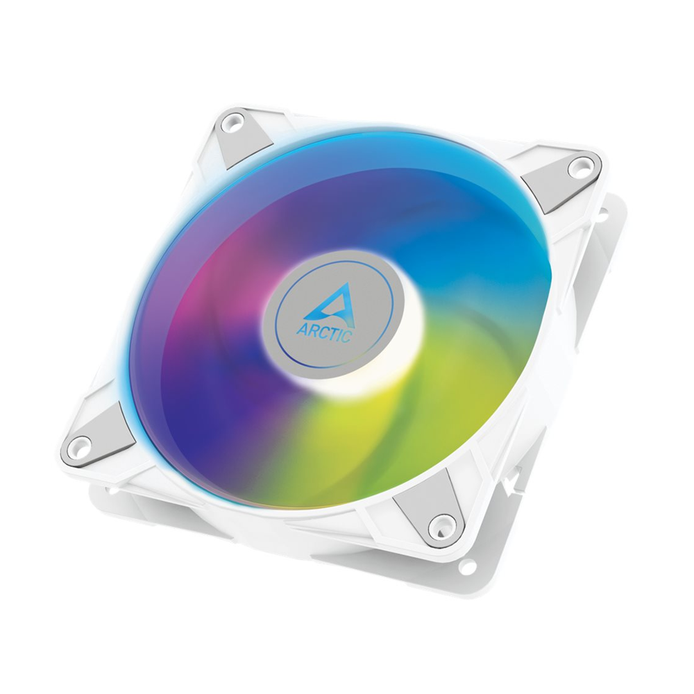 Arctic P12 PWM PST A-RGB White - Semi-passive 120 mm Case Fan with digital A-RGB (ACFAN00254A)