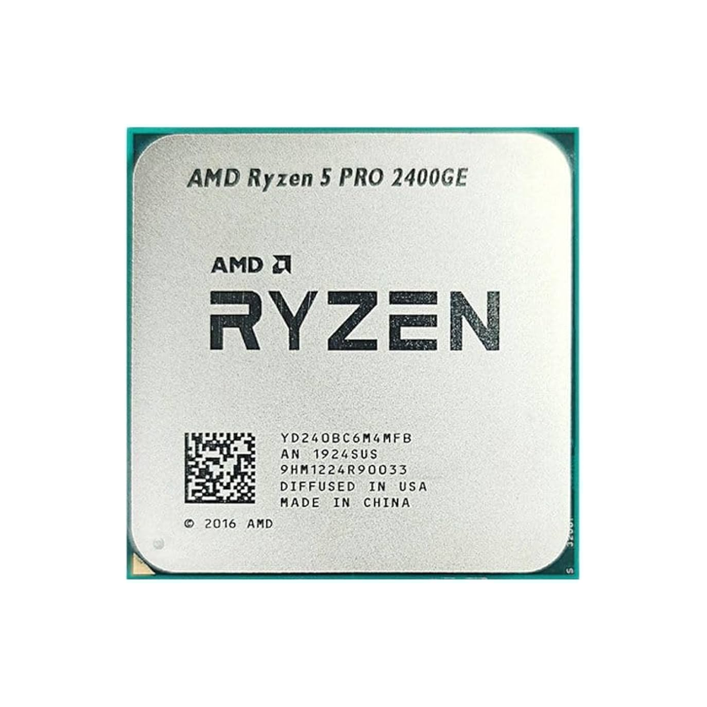 AMD Ryzen 5 2400GE 3.2GHz (up to 3.8GHz) Socket AM4 Quad Core Processor - Tray Type