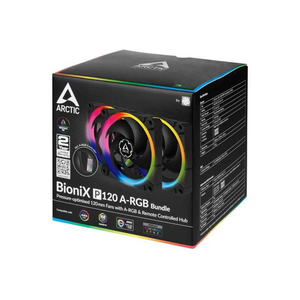 Arctic BioniX P120 A-RGB (3pc Value Pack) with Controller 120mm (ACFAN00156A)