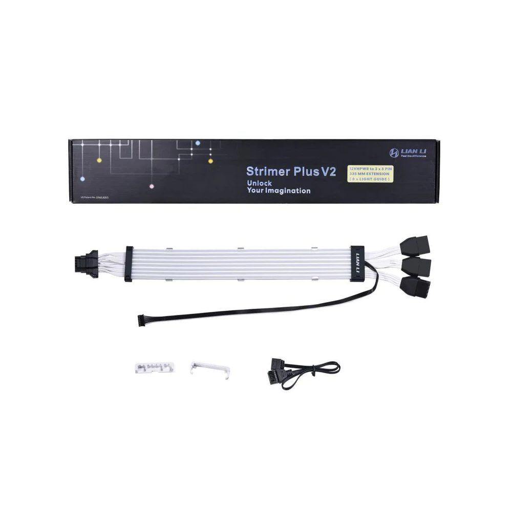 Lian Li Strimer Plus V2 12VHPWR 168-8 Addressable RGB Extension Cables (PW168-8PV2)