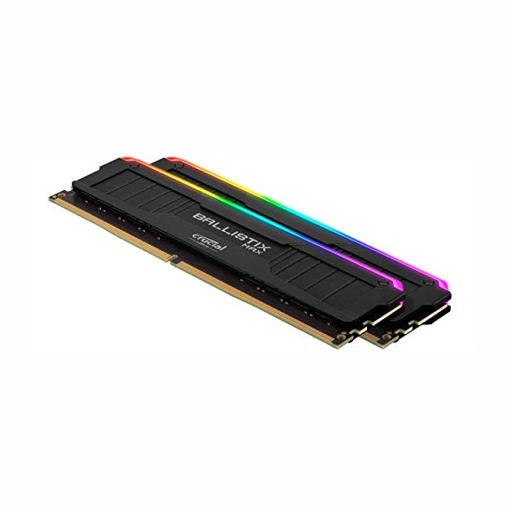 Crucial Ballistix RGB 32GB Kit (2x16GB) DDR4 3000MHz Desktop Gaming Memory - Black (BL2K16G30C15U4BL)