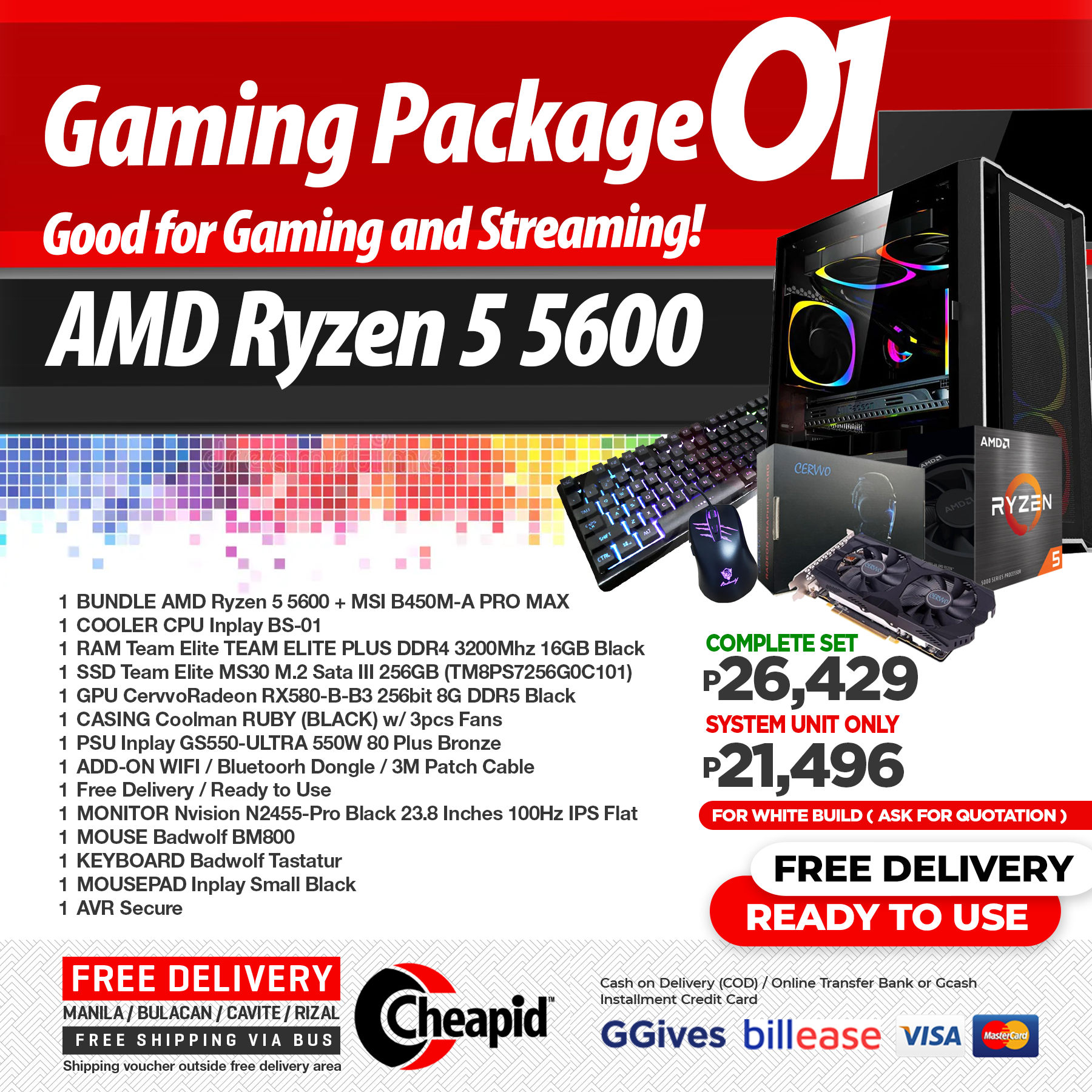 Cheapid Gaming Package - Setup 01