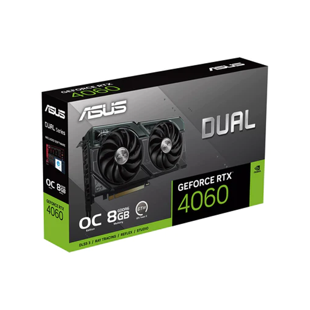 Asus Dual GeForce RTX 4060 OC Edition 8GB GDDR6 128bit Video Card (DUAL-RTX4060-O8G)