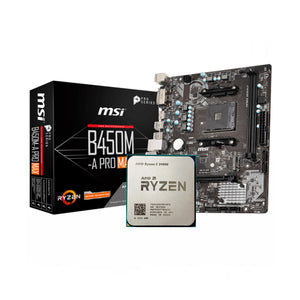 AMD Ryzen 5 2400G + MSI B450M-A Pro MAX AM4 DDR4 (Bundle)