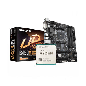 AMD Ryzen 5 5500 + Gigabyte B450M DS3H V2 AM4 DDR4 (Bundle)