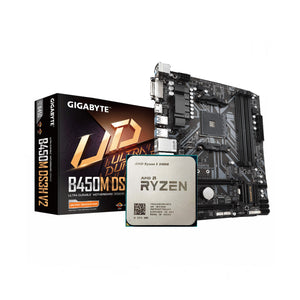 AMD Ryzen 5 2400G + Gigabyte B450M DS3H V2 AM4 DDR4 (Bundle)