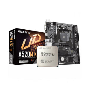 AMD Ryzen 7 5800X + GIGABYTE A520M-K V2 AM4 DDR4 (Bundle)