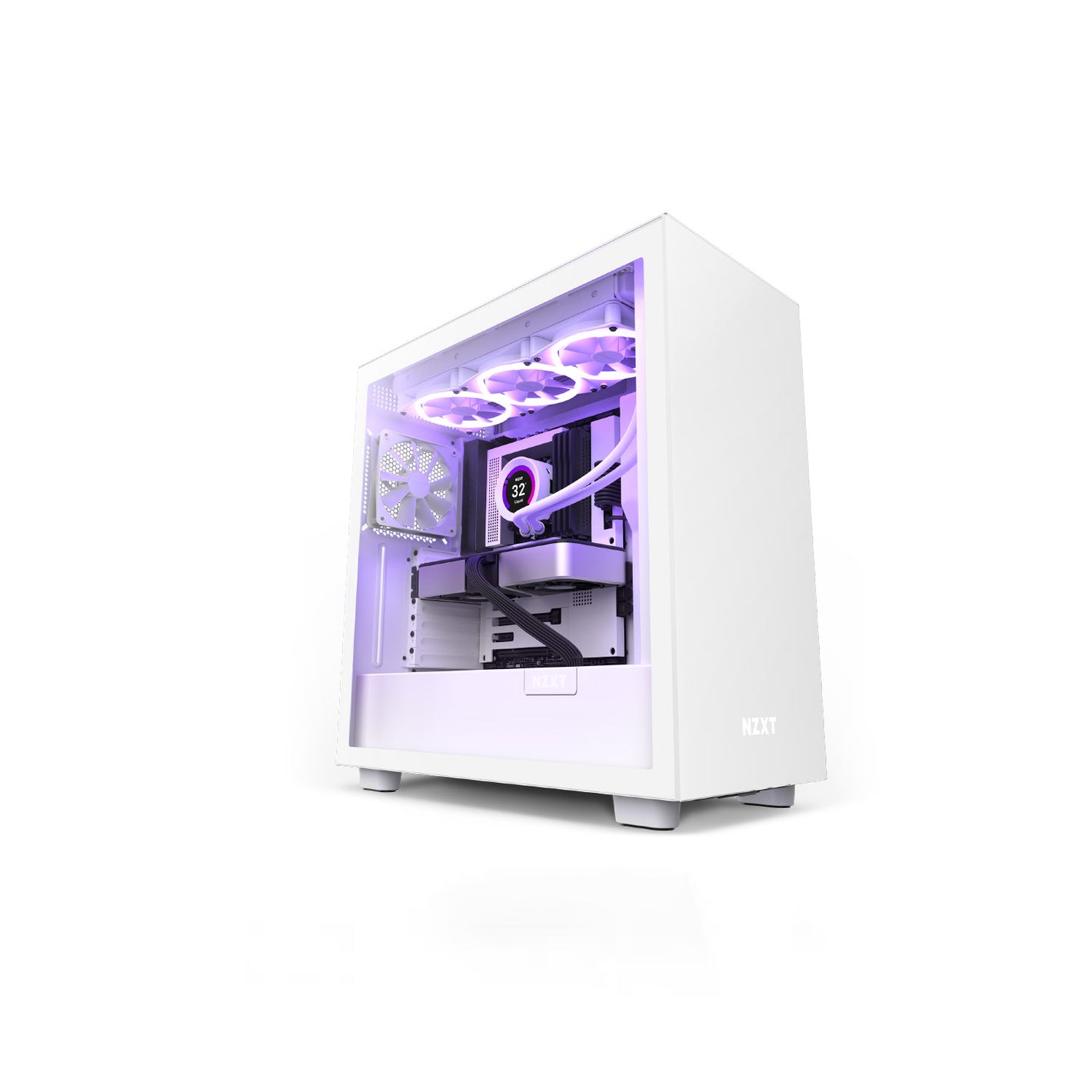 NZXT H7 White Matte Mid-Tower Casing (CM-H71BW-01)