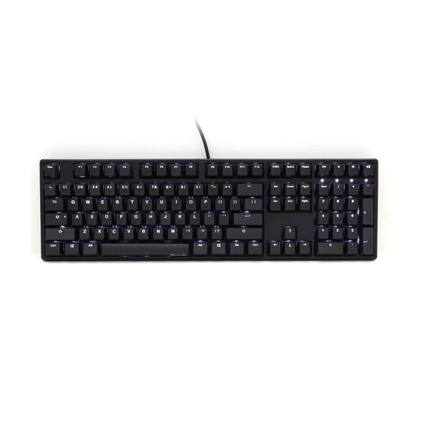 Ducky One White LED Cherry MX Blue USB Keyboard (DKON1508S-CUSADAAW1)