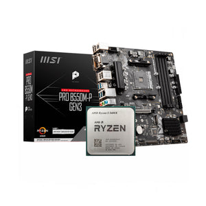 AMD Ryzen 5 5600X + MSI Pro B550M-P Gen3 DDR4 AM4 Bundle