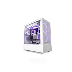 NZXT H5 Flow RGB White Compact ATX Mid-Tower Casing (CC-H51FW-R1)