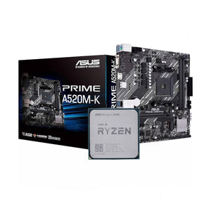 AMD Ryzen 3 3200G + Asus Prime A520M-K AM4 DDR4 Bundle