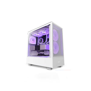 NZXT H5 Flow White Matte Compact Mesh Mid-Tower Casing (CC-H51FW-01)