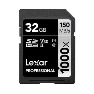 Lexar Professional 1000x U3 SDHC/SDXC RW 32GB Memory Card (LSD32GCBNA1000)