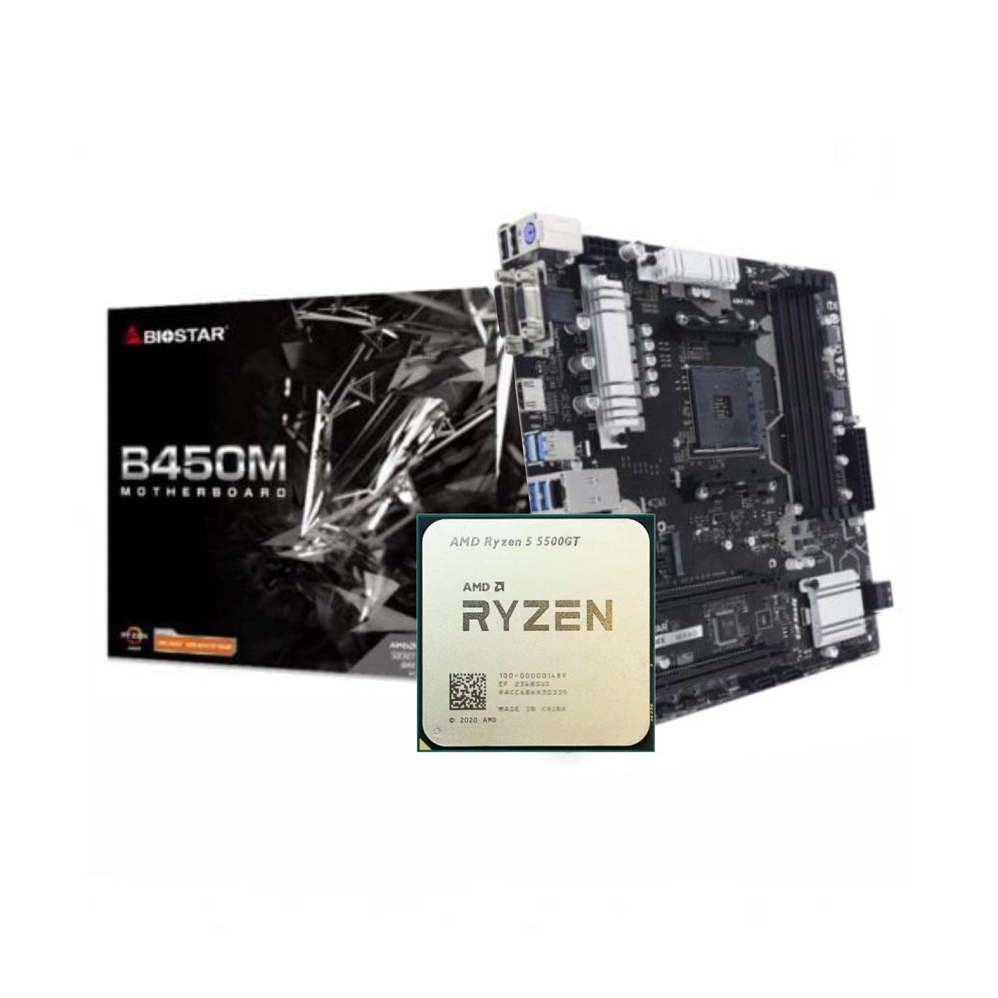 AMD Ryzen 5 5500GT + BIOSTAR B450 MHP AM4 DDR4 (Bundle)