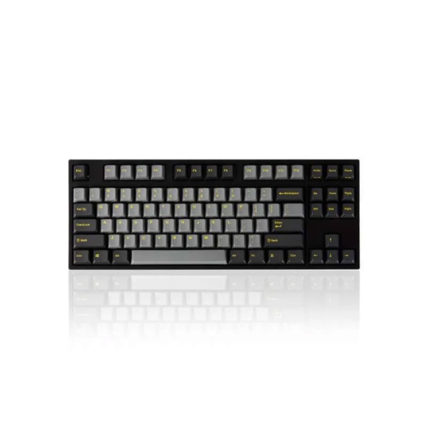 Leopold FC750R PD Ash (Yellow  Font) - Cherry MX Silver, TKL (87 Keys) (FC750RV/EGDPD(YF))