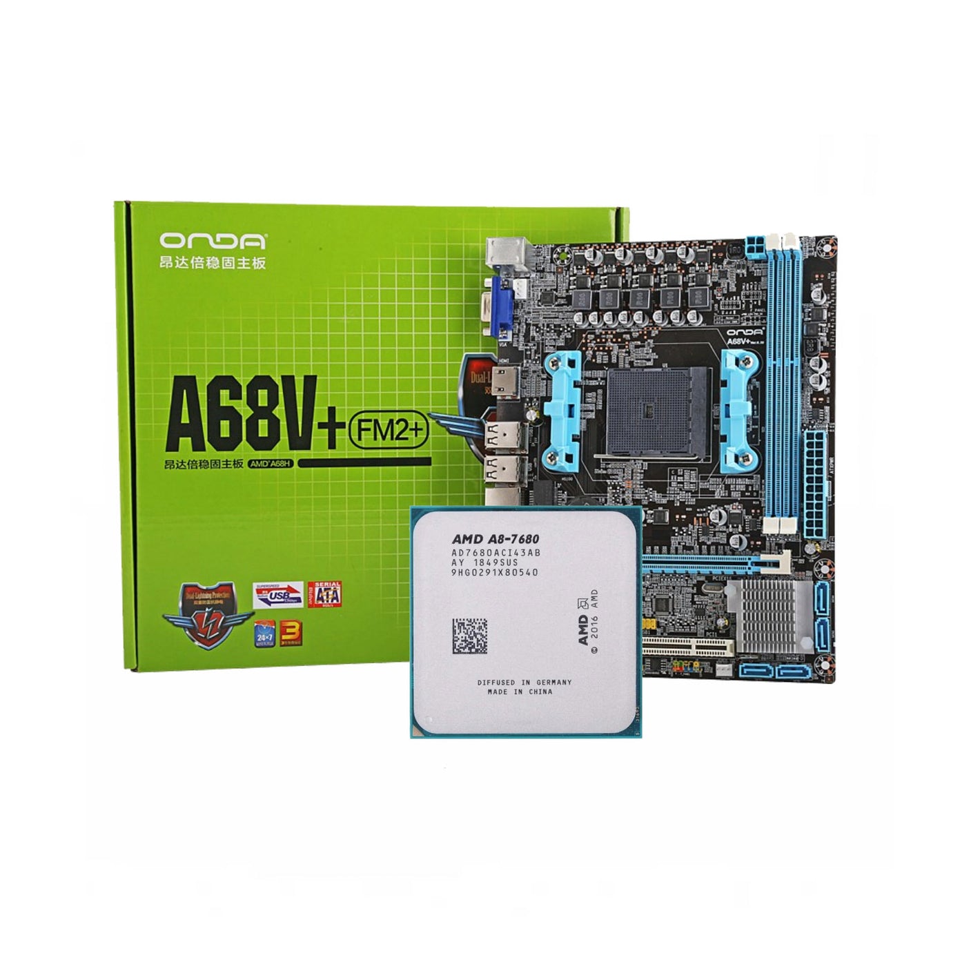 AMD A8-7680 + ONDA A68V+ FM2+ DDR3 Bundle