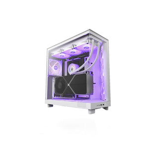 NZXT H6 Flow White RGB Compact Dual-Chamber Mid Tower (CC-H61FW-R1)