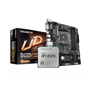 AMD Ryzen 5 4600G + Gigabyte B450M DS3H V2 AM4 DDR4 Bundle