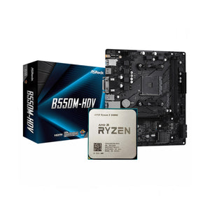 AMD Ryzen 5 2400G + ASRock B550M-HDV AM4 DDR4 Bundle