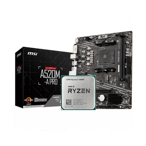 AMD Ryzen 5 4600G + MSI A520M-A Pro AM4 DDR4 Bundle