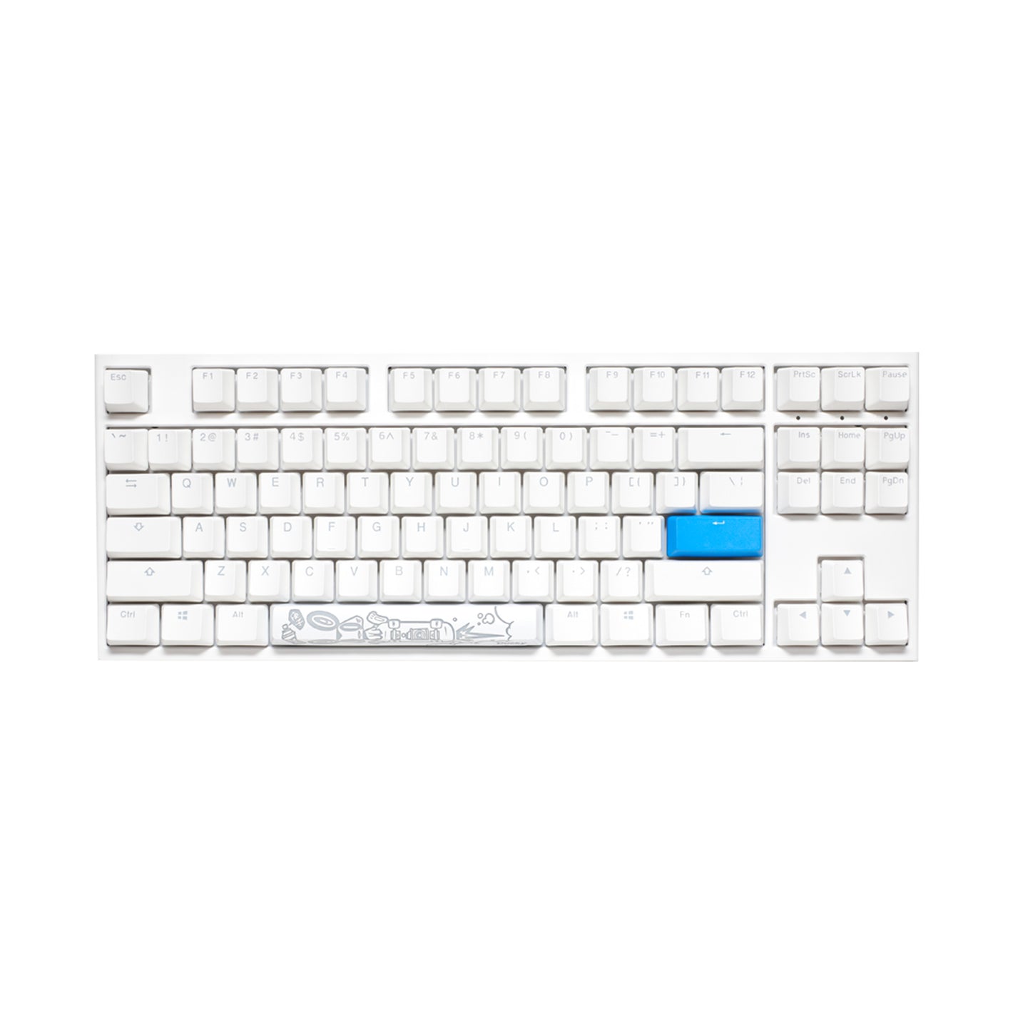 Ducky One 2 RGB TKL White PBT - MX Silver (DKON1787ST-PUSPDWWT1)