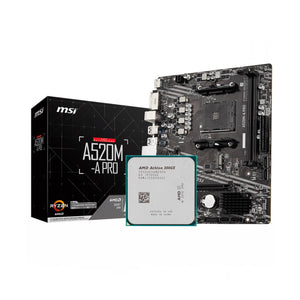 AMD Athlon 300GE + MSI A520M-A PRO (Bundle)