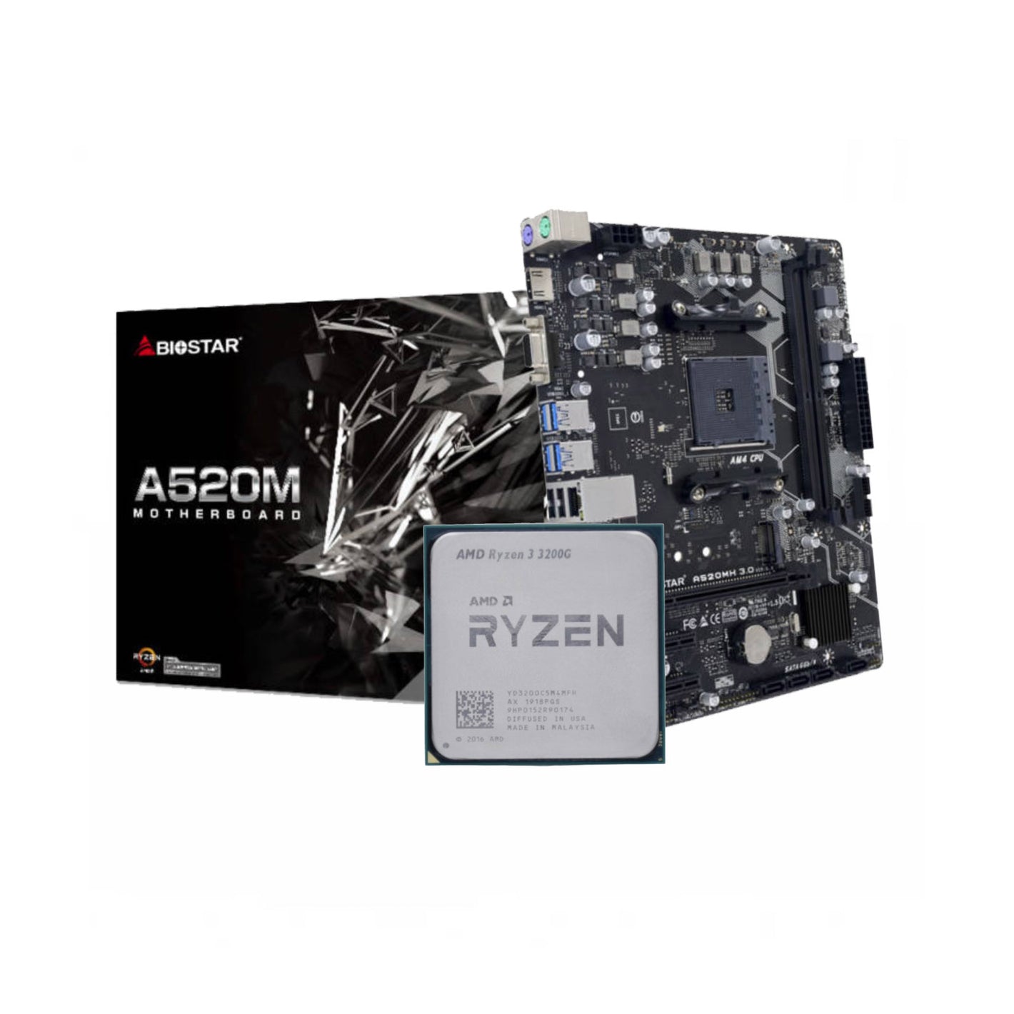 AMD Ryzen 3 3200G + BIOSTAR A520 MS AM4 DDR4 (Bundle)