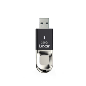 Lexar JumpDrive Fingerprint F35 256GB USB 3.0 Flash Drive (LJDF35-256BBK)