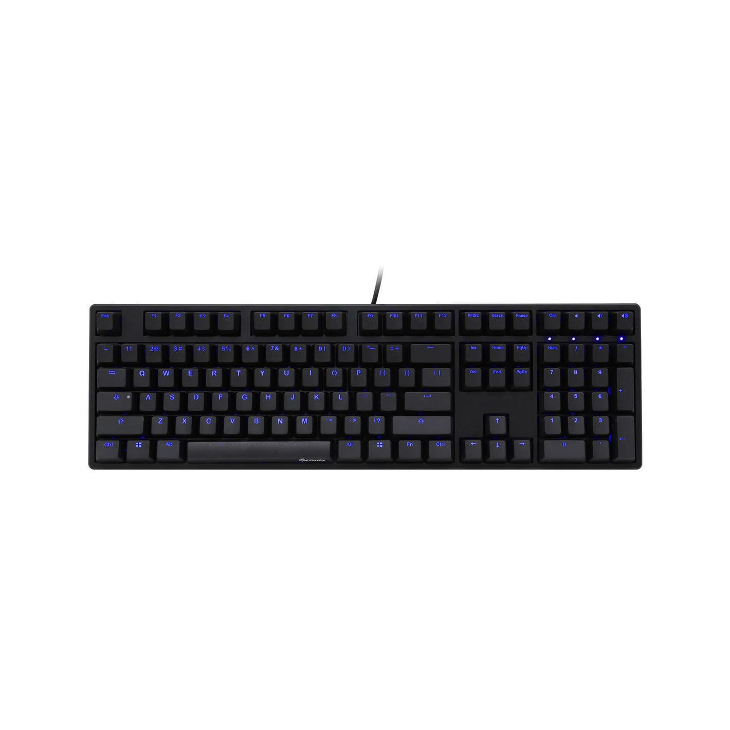 Ducky One Blue LED Cherry MX Blue USB Keyboard (DKON1508S-CUSADAAB1)