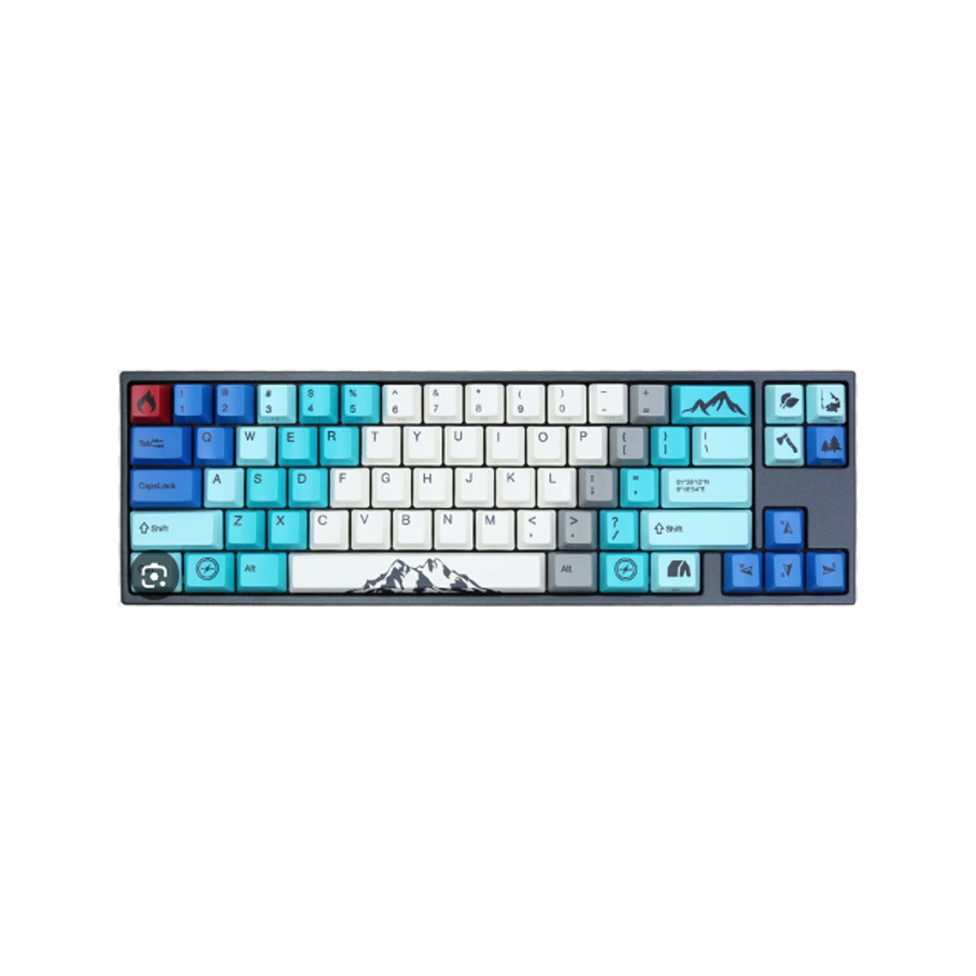 Ducky Miya Pro Summit White LED 65% - MX Blue (MY68CC2W/LL7Mo2Sv)