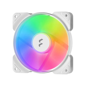 FAN Fractal Aspect 14 RGB White Frame - 140mm, aRGB LED, 1000 RPM, Rifle Bearing, 3-pin (FD-F-AS1-1408)