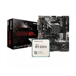 AMD Ryzen 5 5500 + ASRock B450M-HDV R4.0 AM4 DDR4 (Bundle)