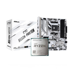 AMD RYZEN 3 3200G + Asrock B550M Pro SE White AM4 DDR4 (Bundle)