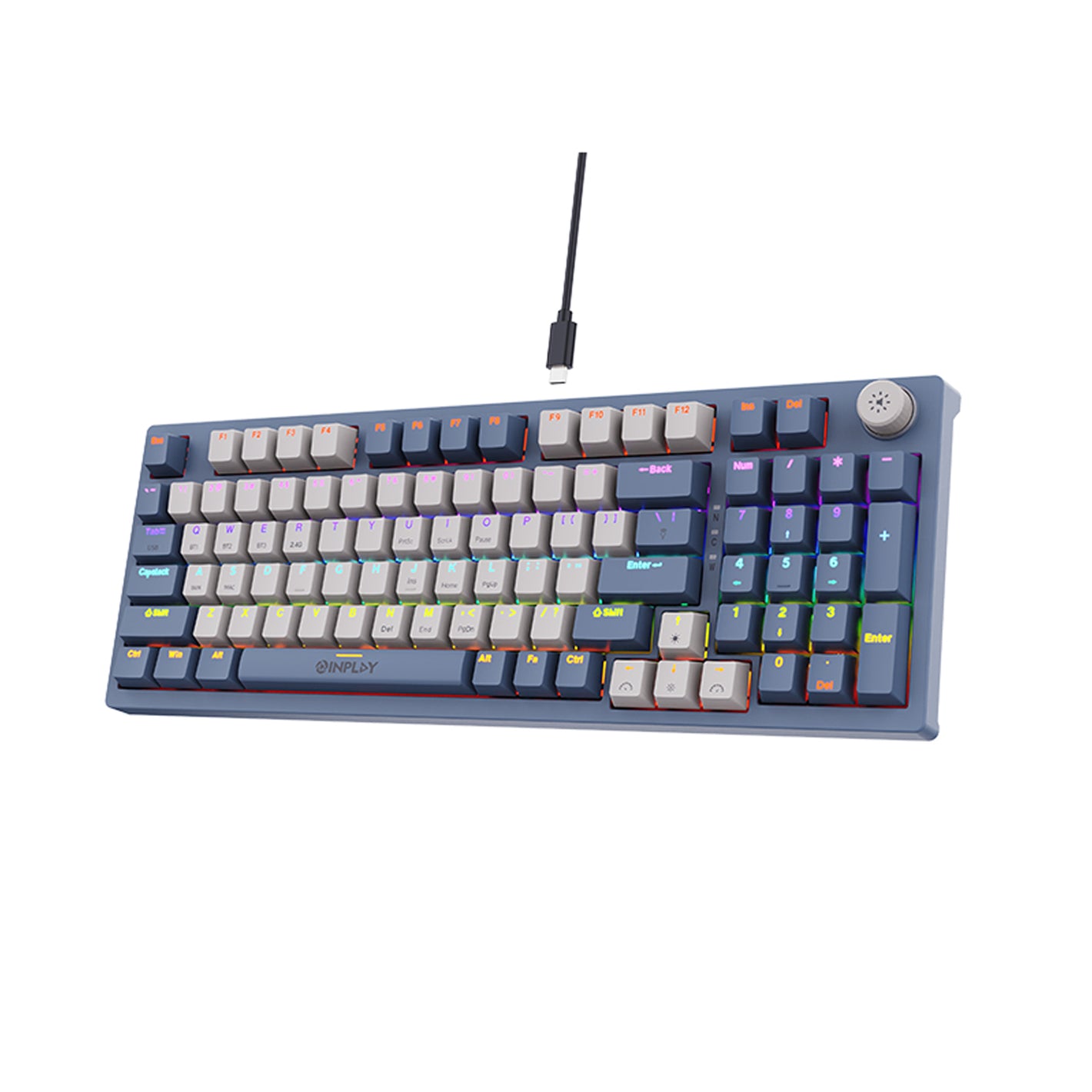 Inplay SK960 Mix Blue.White Mechanical Red Switch (SK960-BW)