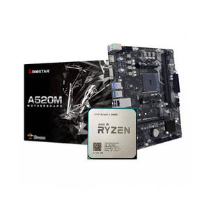 AMD Ryzen 5 2400G + BIOSTAR A520 MS AM4 DDR4 (Bundle)