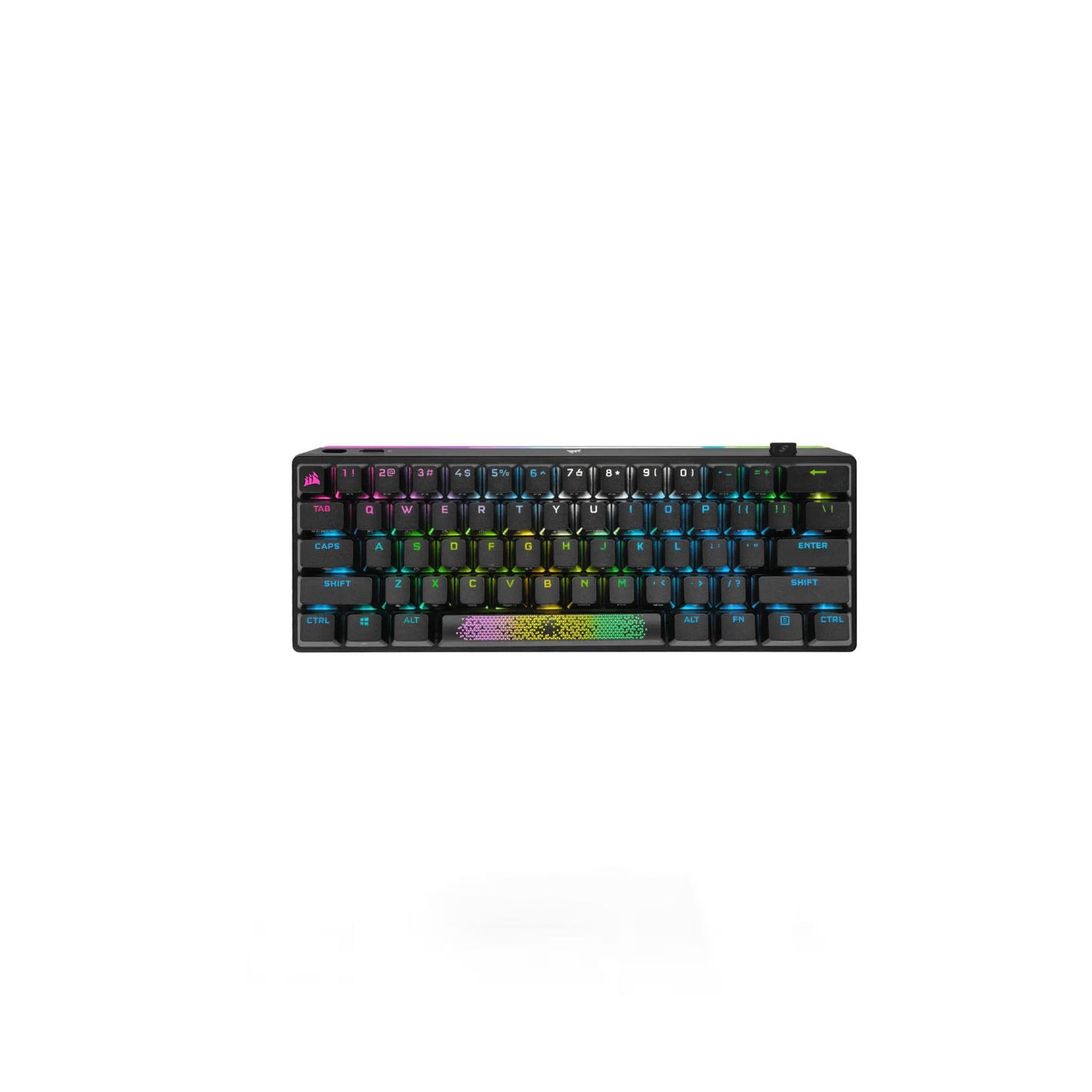 Corsair K70 Pro Mini Wireless RGB 60% Mechanical Gaming Cherry MX Red Black PBT Keycaps Keyboard (CS-CH-9189010-NA)