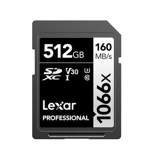 Lexar Professional 1066x SDHC/SDXC UHS-I 512GB Memory Card (LSD1066512G-BNNNG)