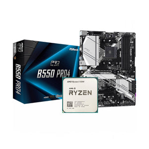 AMD Ryzen 5 5500 + Asrock B550 Pro 4 DDR4 AM4 Bundle