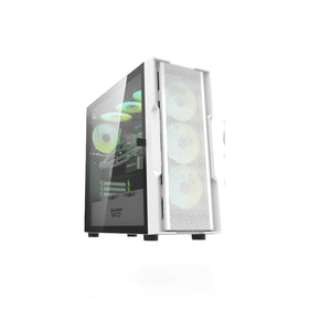 darkFlash DK431 White with 4pcs ARGB Fans E-ATX Casing