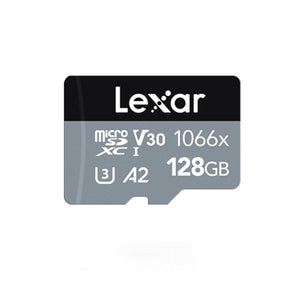 Lexar Professional 1066x mSDHC/SDXC UHS-I SILVER Series with Adapter 128GB Memory Card (LMS1066128G-BNANG)